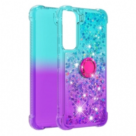 Telefoonhoesje voor Samsung Galaxy S22 5G Glitter Ring-ondersteuning