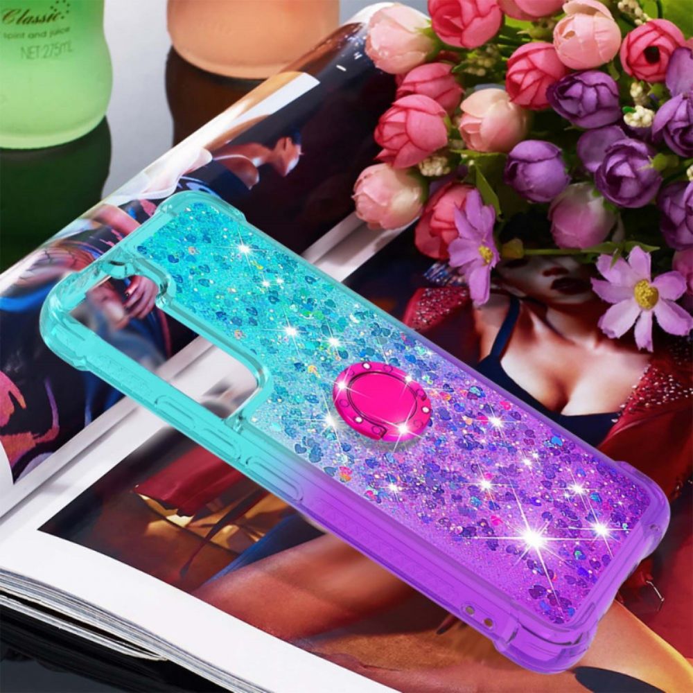 Telefoonhoesje voor Samsung Galaxy S22 5G Glitter Ring-ondersteuning