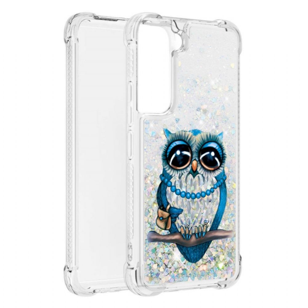 Telefoonhoesje voor Samsung Galaxy S22 5G Miss Glitteruil