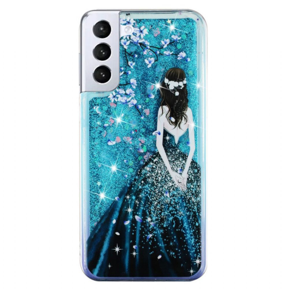 Telefoonhoesje voor Samsung Galaxy S22 5G Pailletten Vrouw