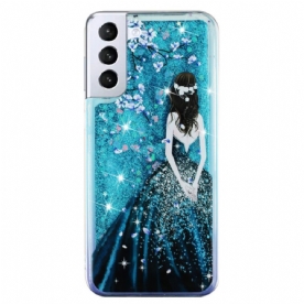 Telefoonhoesje voor Samsung Galaxy S22 5G Pailletten Vrouw