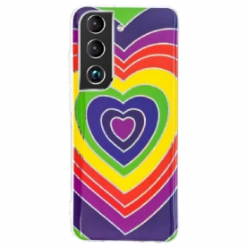 Telefoonhoesje voor Samsung Galaxy S22 5G Psychedelisch Hart