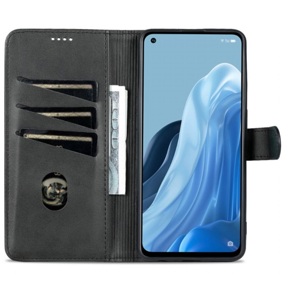 Folio-hoesje voor Oppo Reno 8 Lite Azns Lederen Stijl