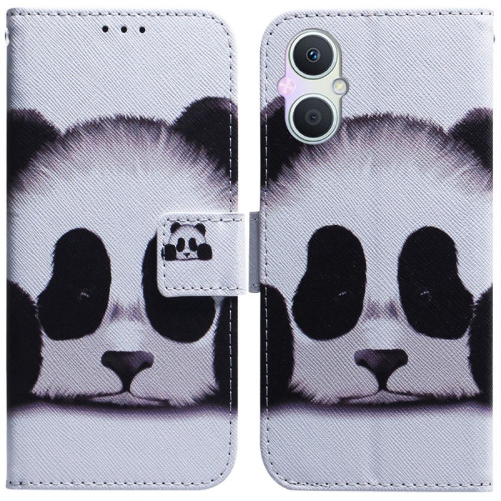 Leren Hoesje voor Oppo Reno 8 Lite Panda