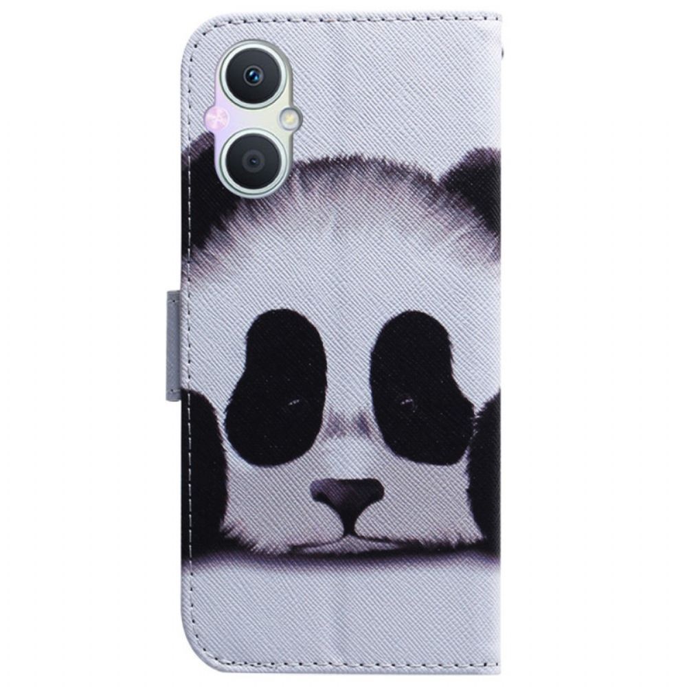 Leren Hoesje voor Oppo Reno 8 Lite Panda