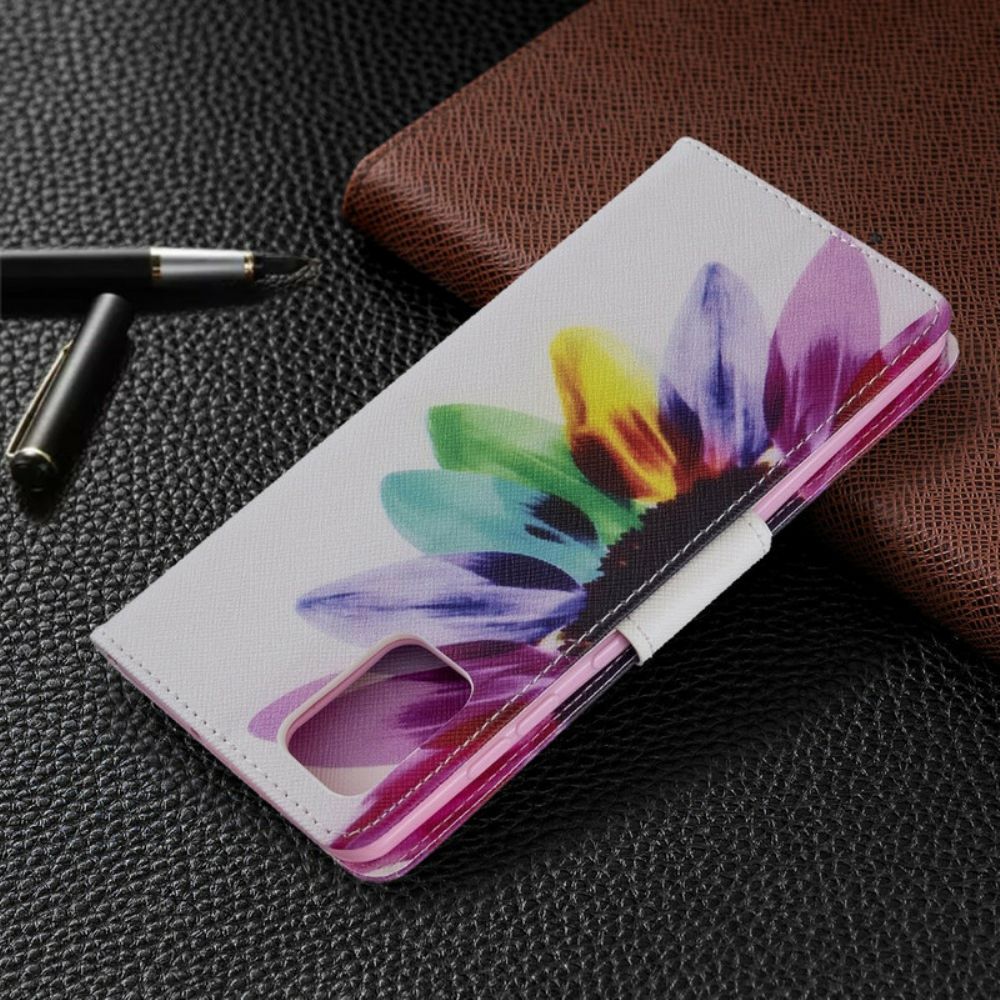 Folio-hoesje voor Samsung Galaxy A71 Aquarel Bloem