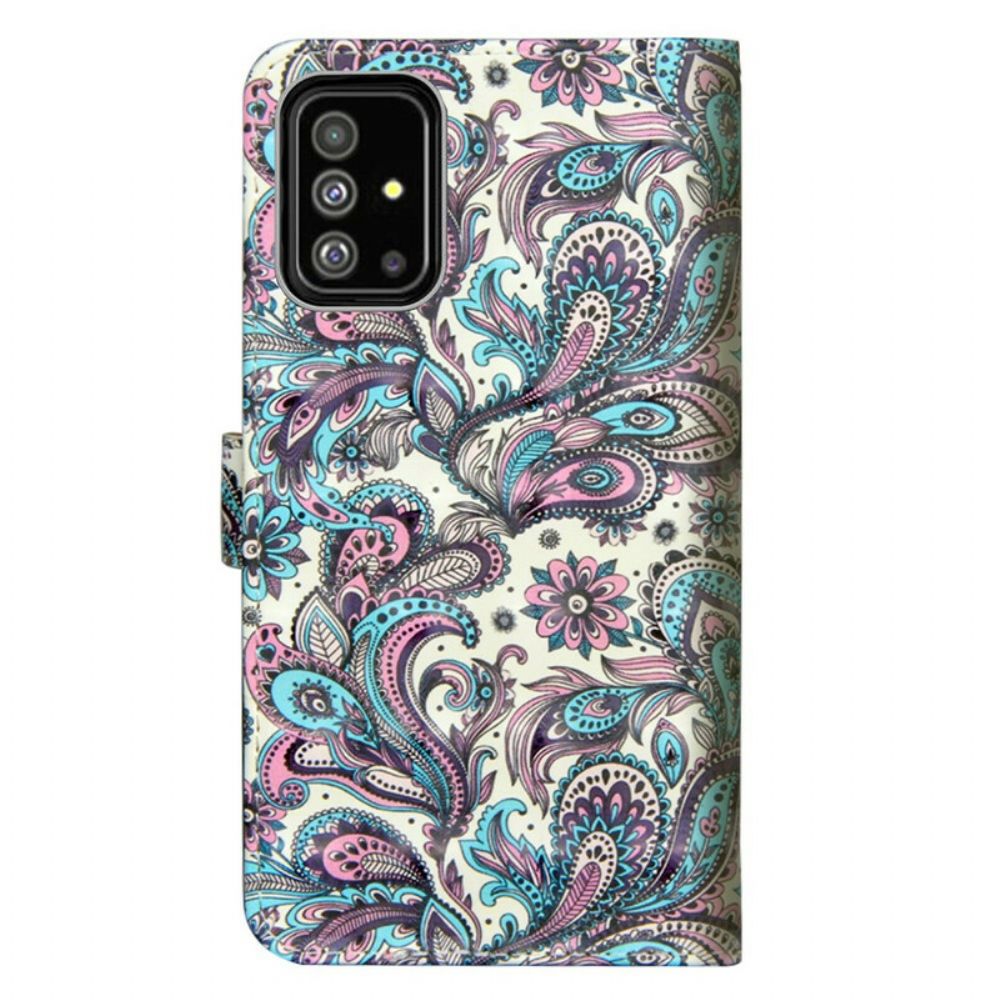 Folio-hoesje voor Samsung Galaxy A71 Bloemen Patronen