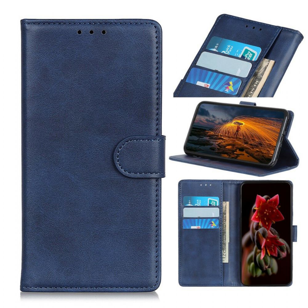 Folio-hoesje voor Samsung Galaxy A71 Retro Mat Leereffect