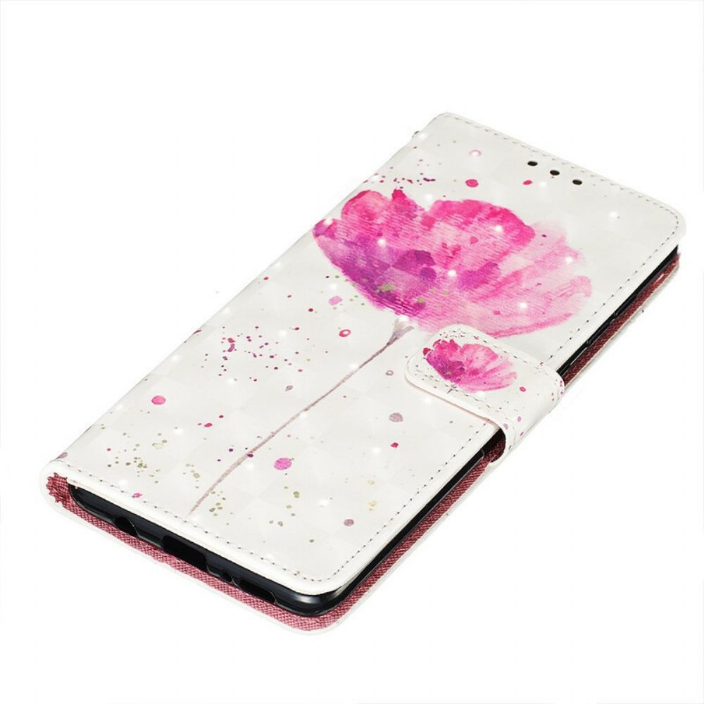 Hoesje Folio-hoesje voor Samsung Galaxy A71 Aquarel Halster