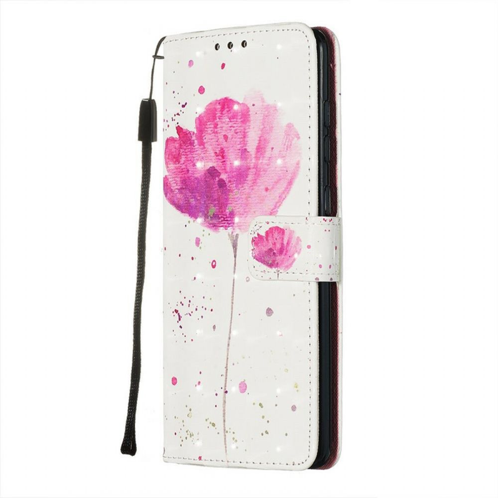 Hoesje Folio-hoesje voor Samsung Galaxy A71 Aquarel Halster