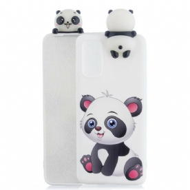 Hoesje voor Samsung Galaxy A71 3d Leuke Panda