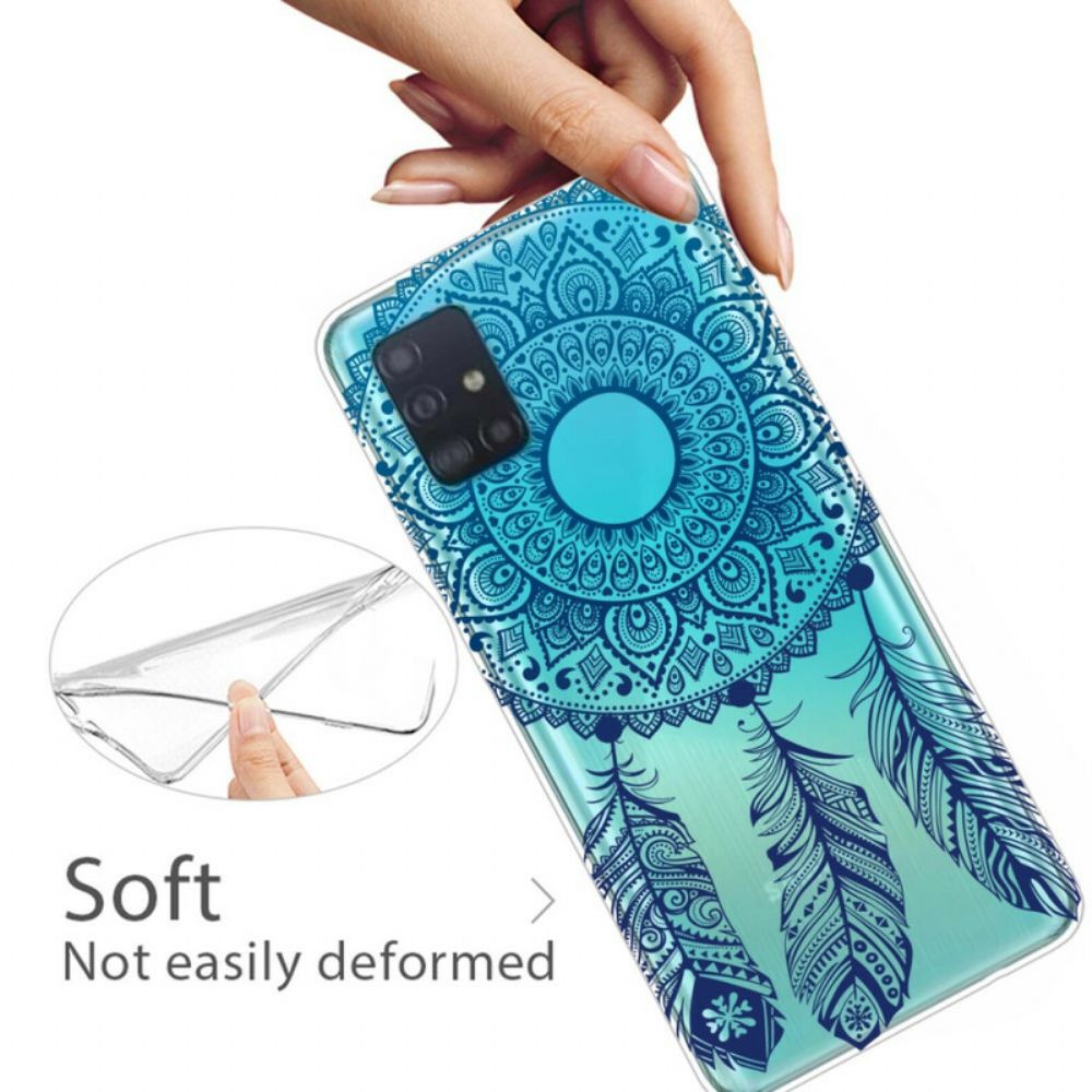 Hoesje voor Samsung Galaxy A71 Enkelvoudige Bloemenmandala