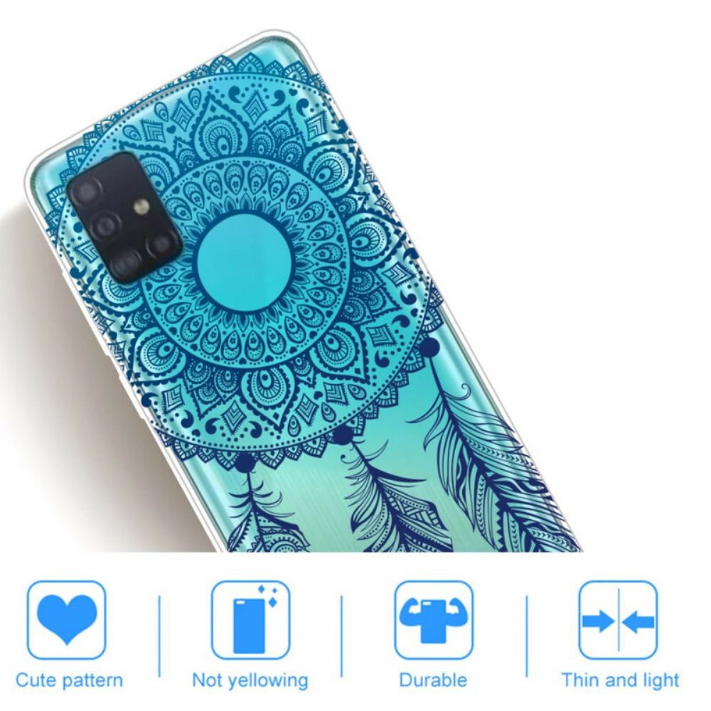 Hoesje voor Samsung Galaxy A71 Enkelvoudige Bloemenmandala