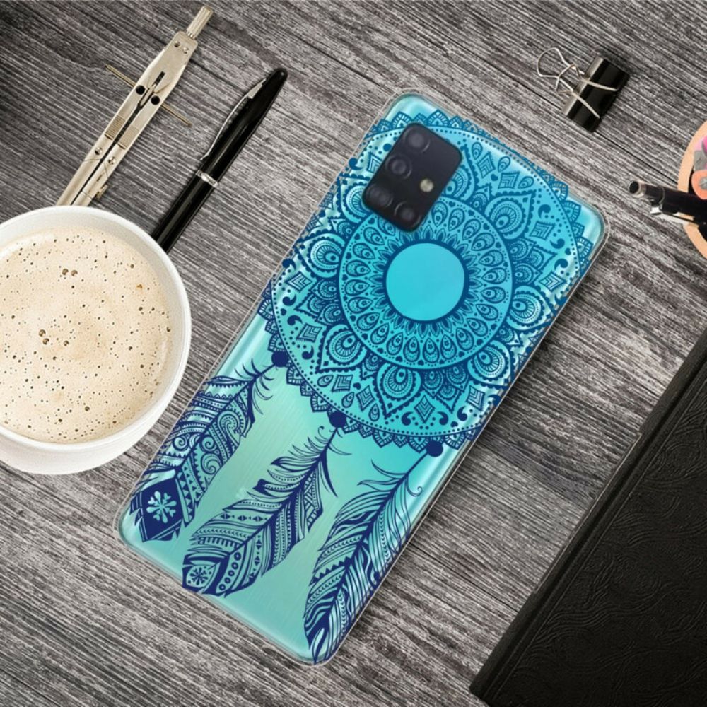 Hoesje voor Samsung Galaxy A71 Enkelvoudige Bloemenmandala