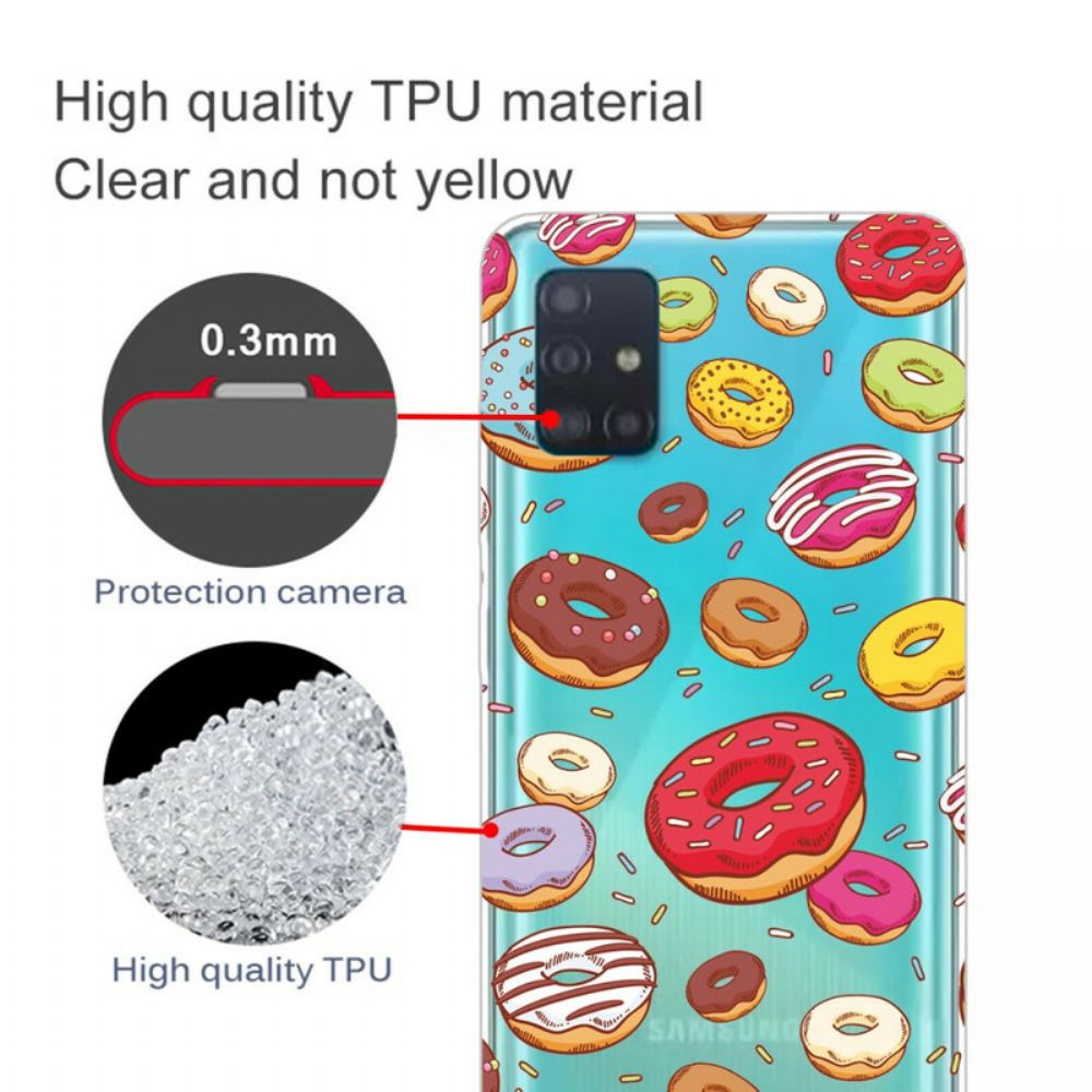 Hoesje voor Samsung Galaxy A71 Hou Van Donuts