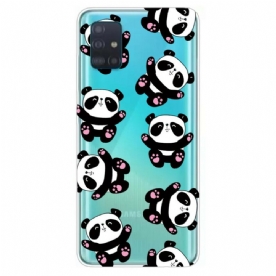 Hoesje voor Samsung Galaxy A71 Top Panda's Leuk