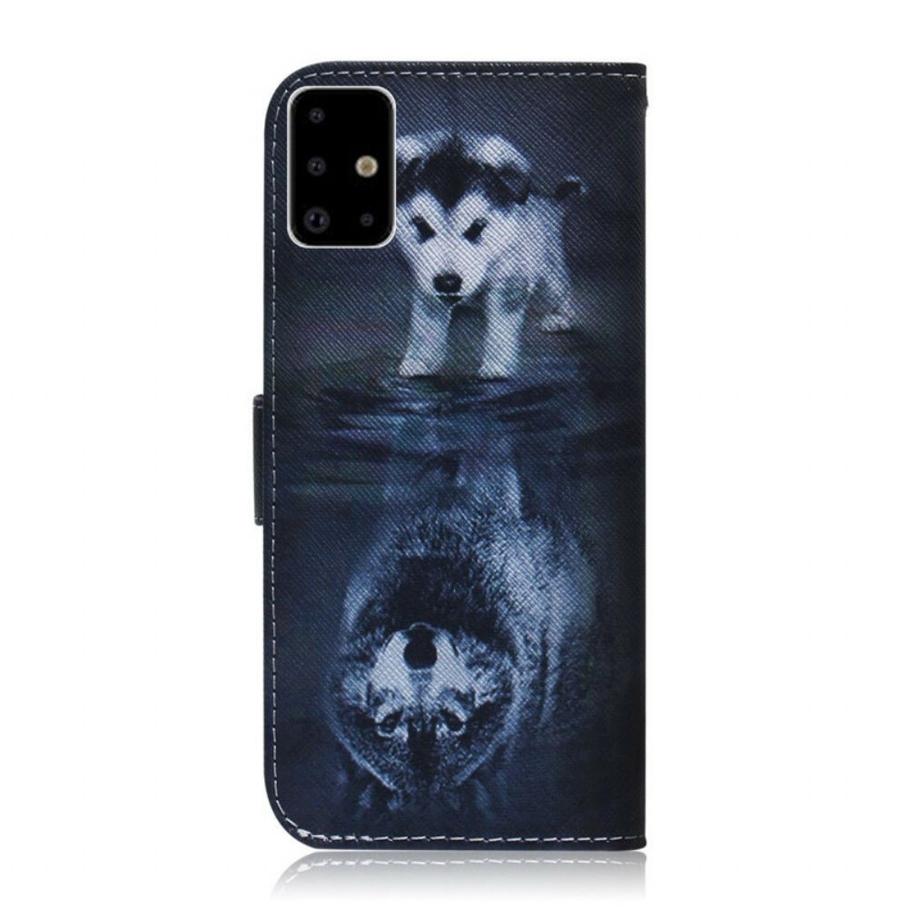 Leren Hoesje voor Samsung Galaxy A71 Ernesto De Wolf