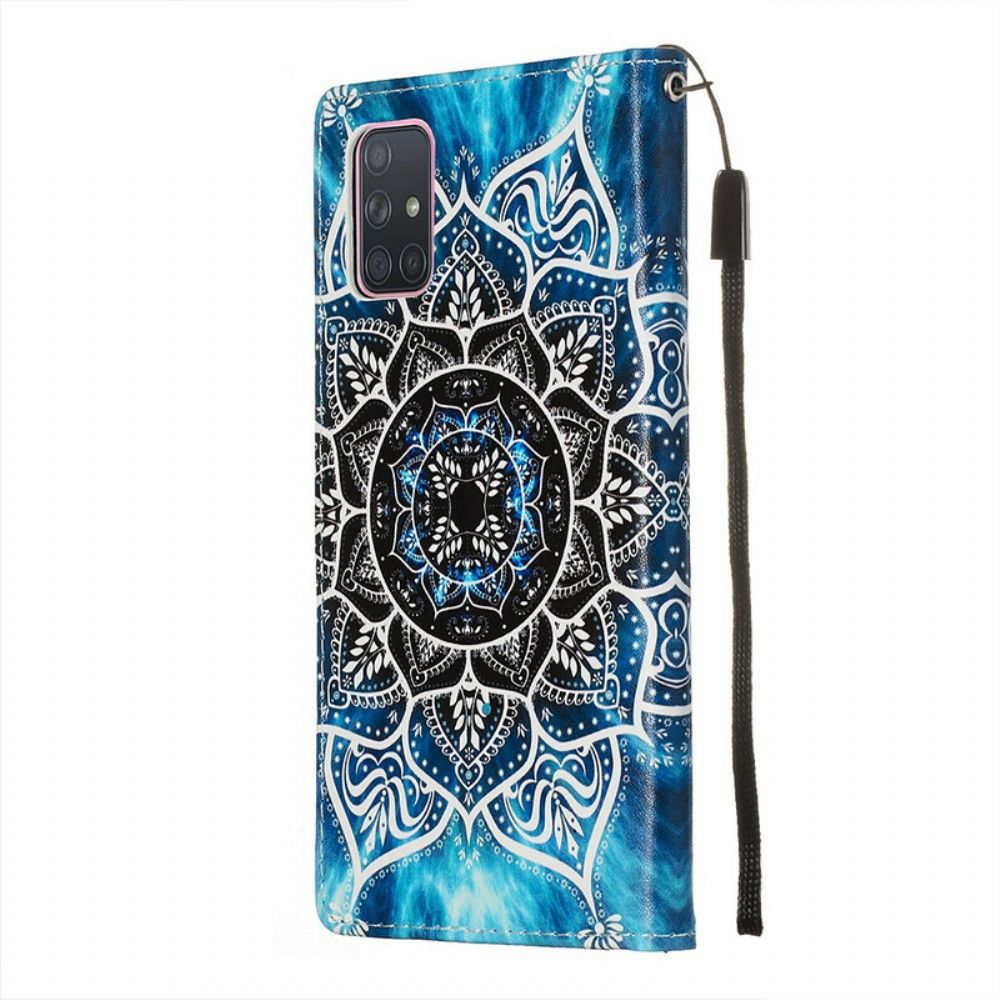 Leren Hoesje voor Samsung Galaxy A71 Mandala In De Lucht