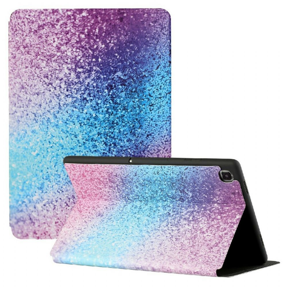 Bescherming Hoesje voor Samsung Galaxy Tab A7 Lite Twee Mooie Glitterlagen