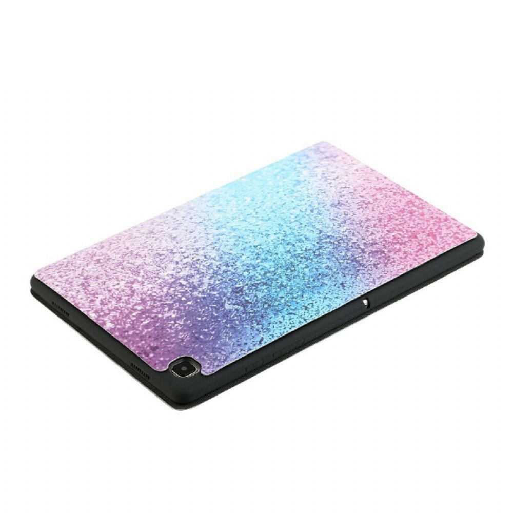 Bescherming Hoesje voor Samsung Galaxy Tab A7 Lite Twee Mooie Glitterlagen