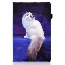 Cover voor Samsung Galaxy Tab A7 Lite Witte Kat