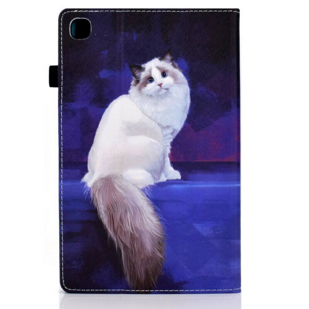 Cover voor Samsung Galaxy Tab A7 Lite Witte Kat