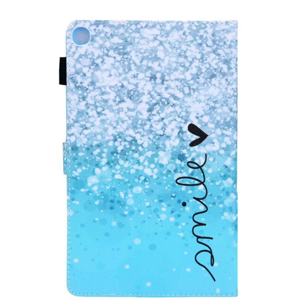 Flip Case voor Samsung Galaxy Tab A7 Lite Element Pailletten