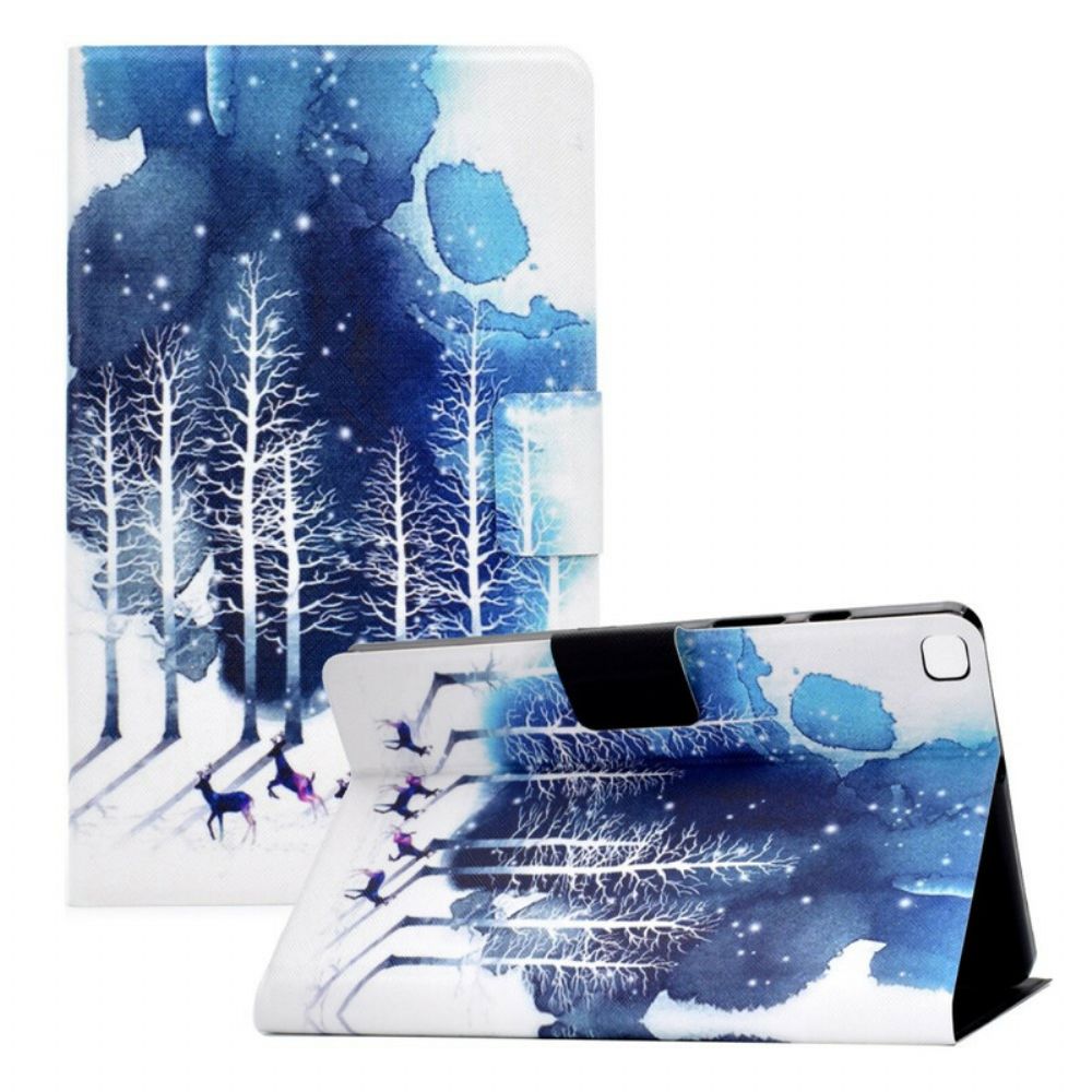 Flip Case voor Samsung Galaxy Tab A7 Lite Winter