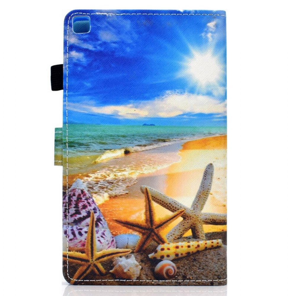 Folio-hoesje voor Samsung Galaxy Tab A7 Lite Leuk Strand