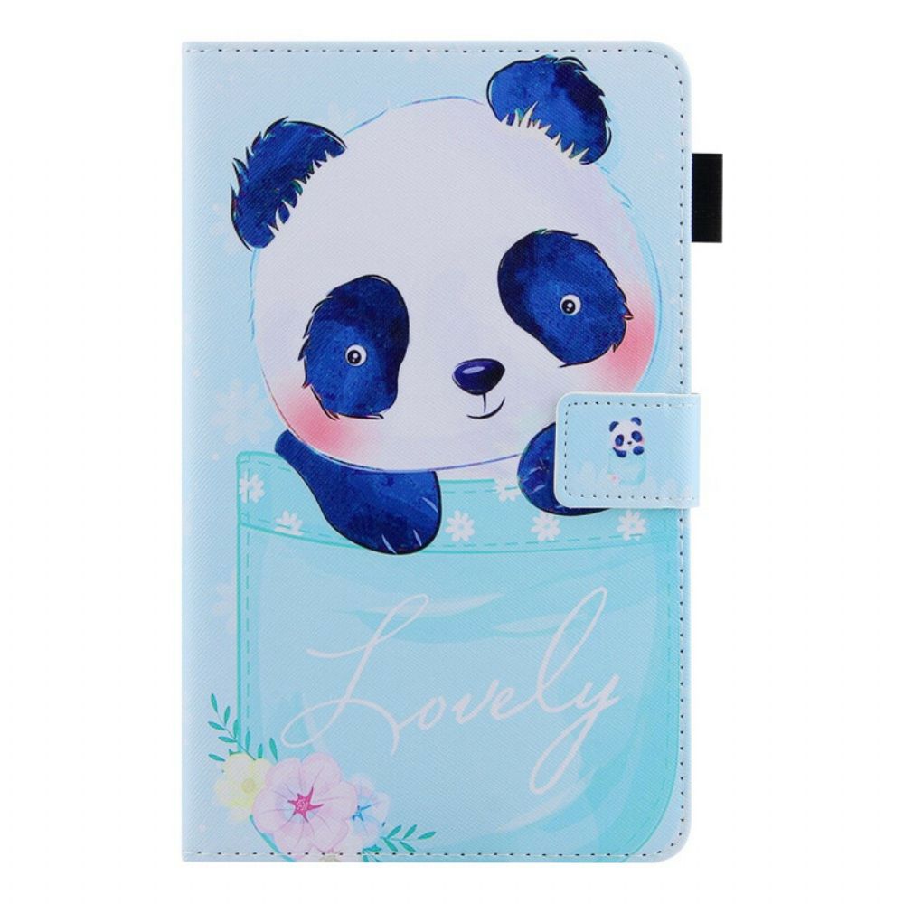 Folio-hoesje voor Samsung Galaxy Tab A7 Lite Mooie Panda