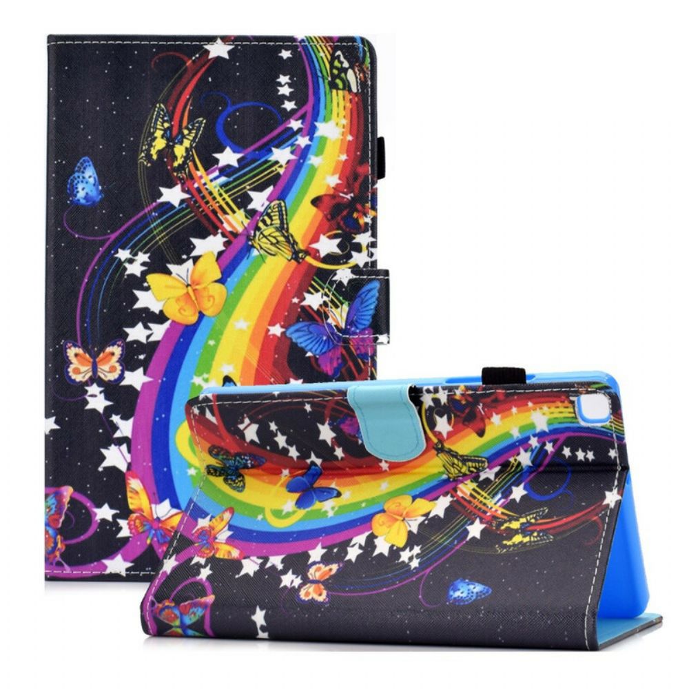 Folio-hoesje voor Samsung Galaxy Tab A7 Lite Regenboogvlinders