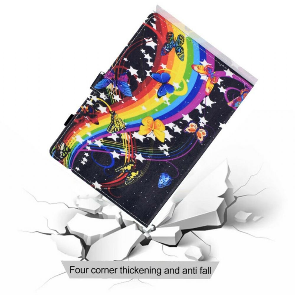 Folio-hoesje voor Samsung Galaxy Tab A7 Lite Regenboogvlinders