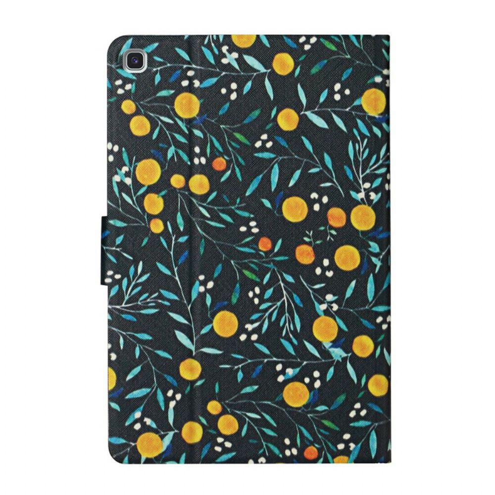 Leren Hoesje voor Samsung Galaxy Tab A7 Lite Bloemen Bloemen Bloemen