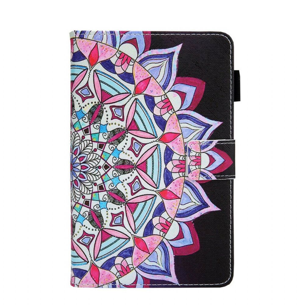 Leren Hoesje voor Samsung Galaxy Tab A7 Lite Grafische Mandala