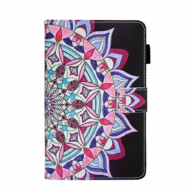 Leren Hoesje voor Samsung Galaxy Tab A7 Lite Grafische Mandala