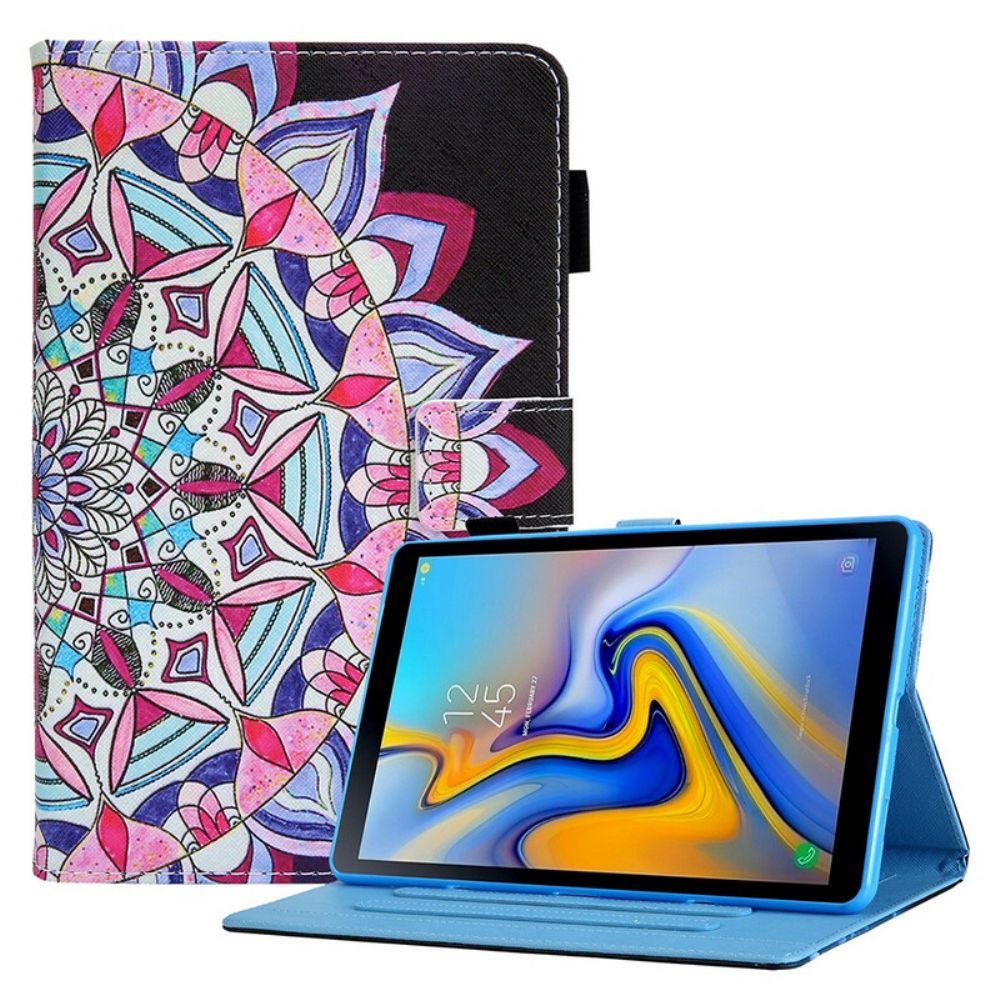 Leren Hoesje voor Samsung Galaxy Tab A7 Lite Grafische Mandala