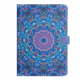 Leren Hoesje voor Samsung Galaxy Tab A7 Lite Mandala Kunst Serie