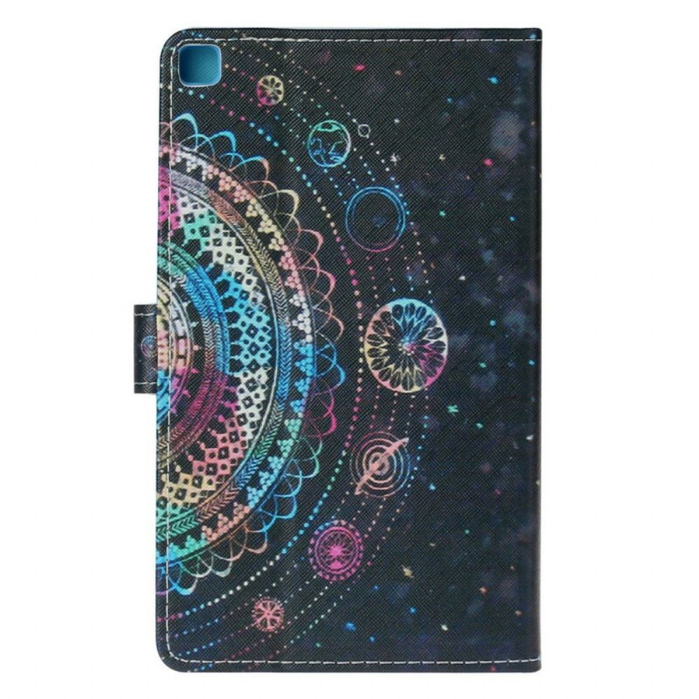 Leren Hoesje voor Samsung Galaxy Tab A7 Lite Mandala Kunst Serie