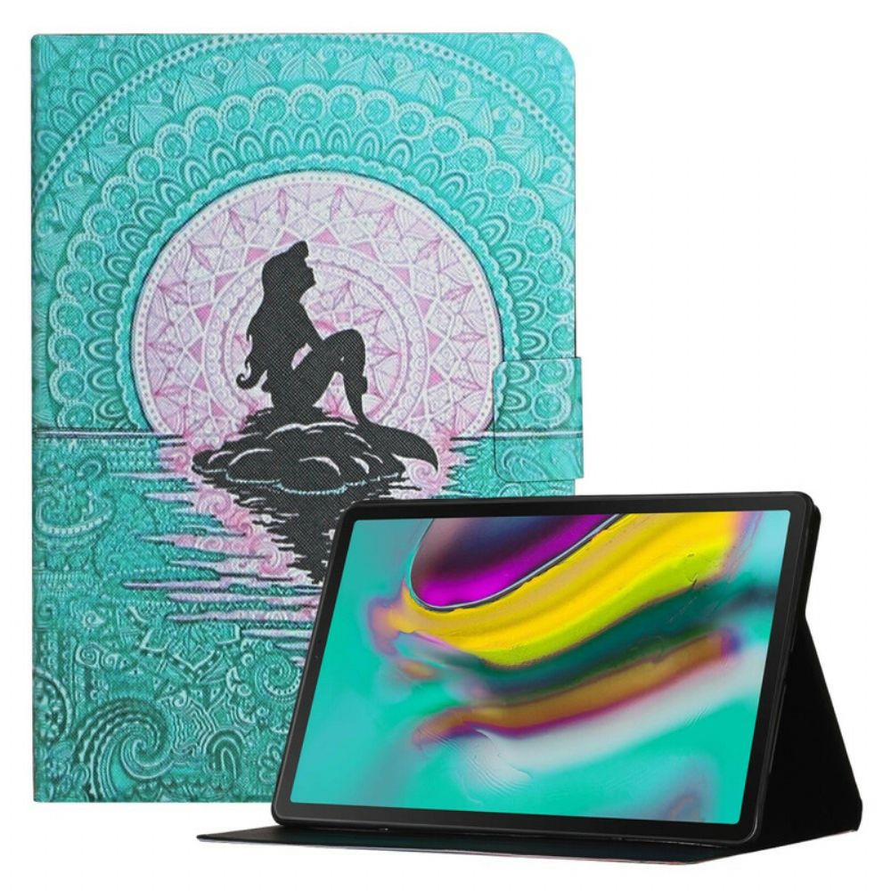 Leren Hoesje voor Samsung Galaxy Tab A7 Lite Zeemeermin Mandala