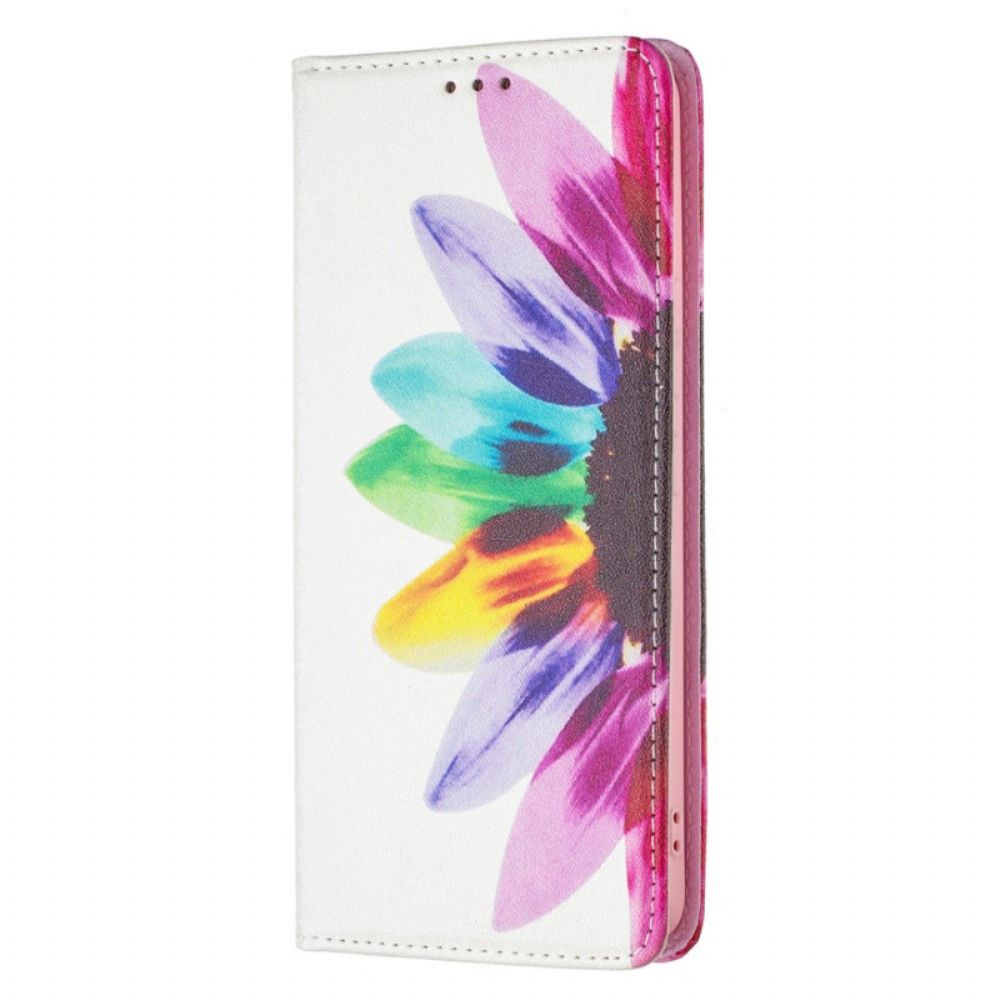 Bescherming Hoesje voor Samsung Galaxy A53 5G Folio-hoesje Aquarel Bloem