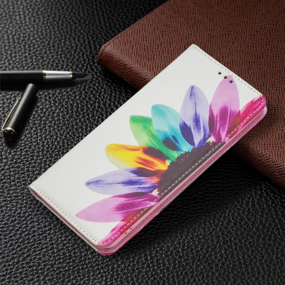 Bescherming Hoesje voor Samsung Galaxy A53 5G Folio-hoesje Aquarel Bloem