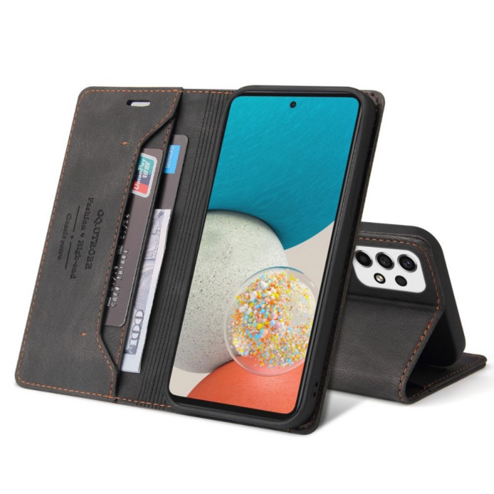 Bescherming Hoesje voor Samsung Galaxy A53 5G Folio-hoesje Kunstleer Gq.utrobe