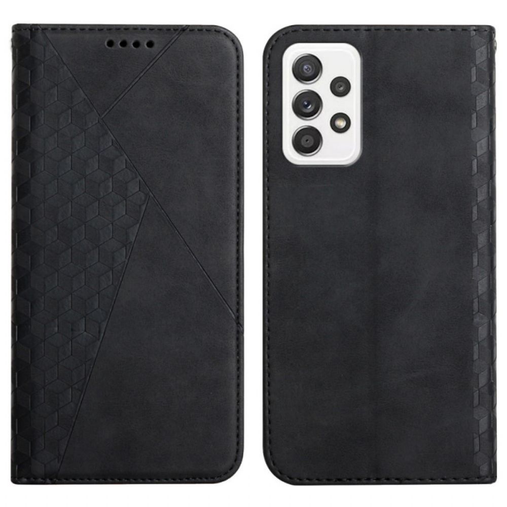 Bescherming Hoesje voor Samsung Galaxy A53 5G Folio-hoesje Lederen Stijl 3d Patroon