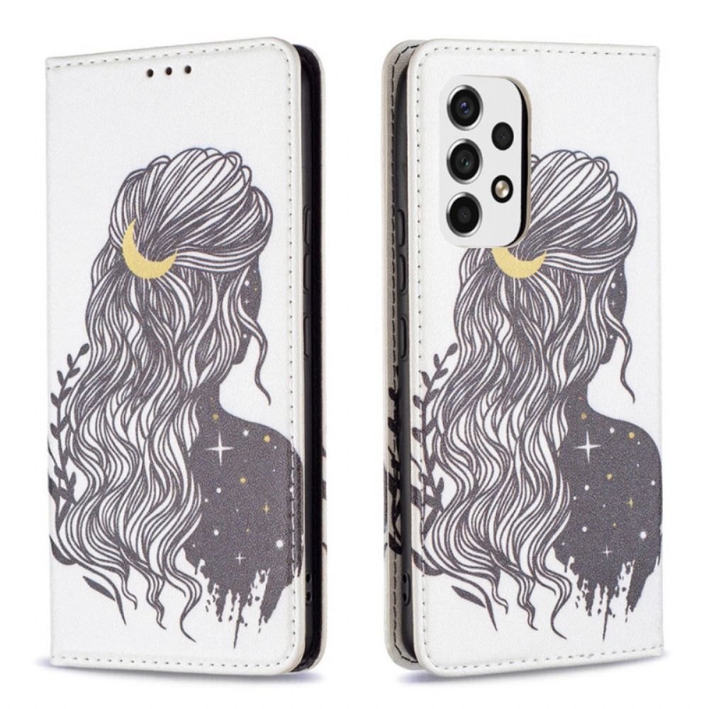 Bescherming Hoesje voor Samsung Galaxy A53 5G Folio-hoesje Mooi Haar