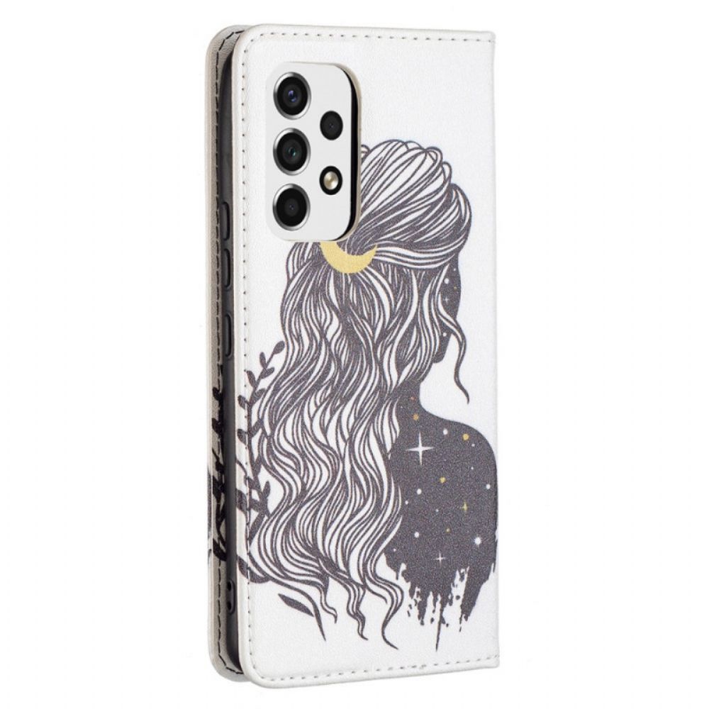 Bescherming Hoesje voor Samsung Galaxy A53 5G Folio-hoesje Mooi Haar