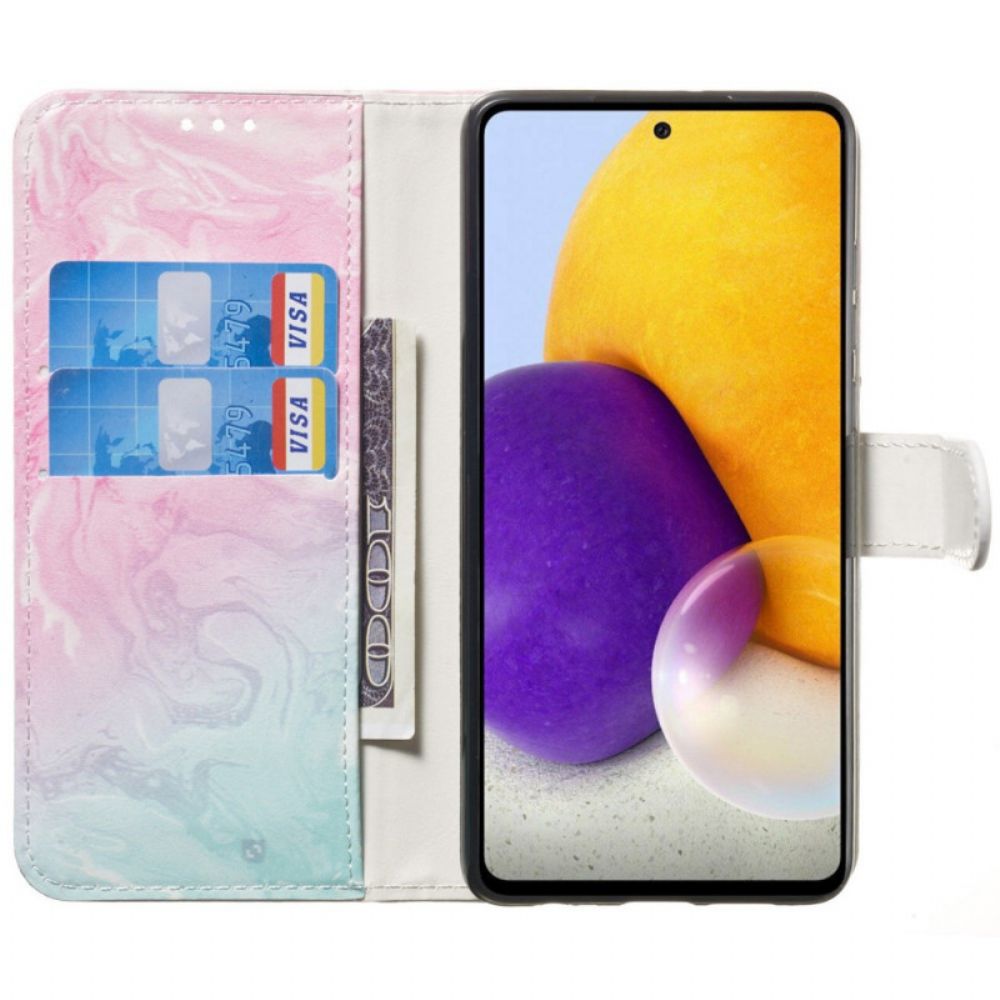 Flip Case voor Samsung Galaxy A53 5G De Marmeren Stijl