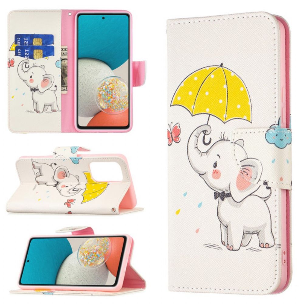 Folio-hoesje voor Samsung Galaxy A53 5G Babyolifant