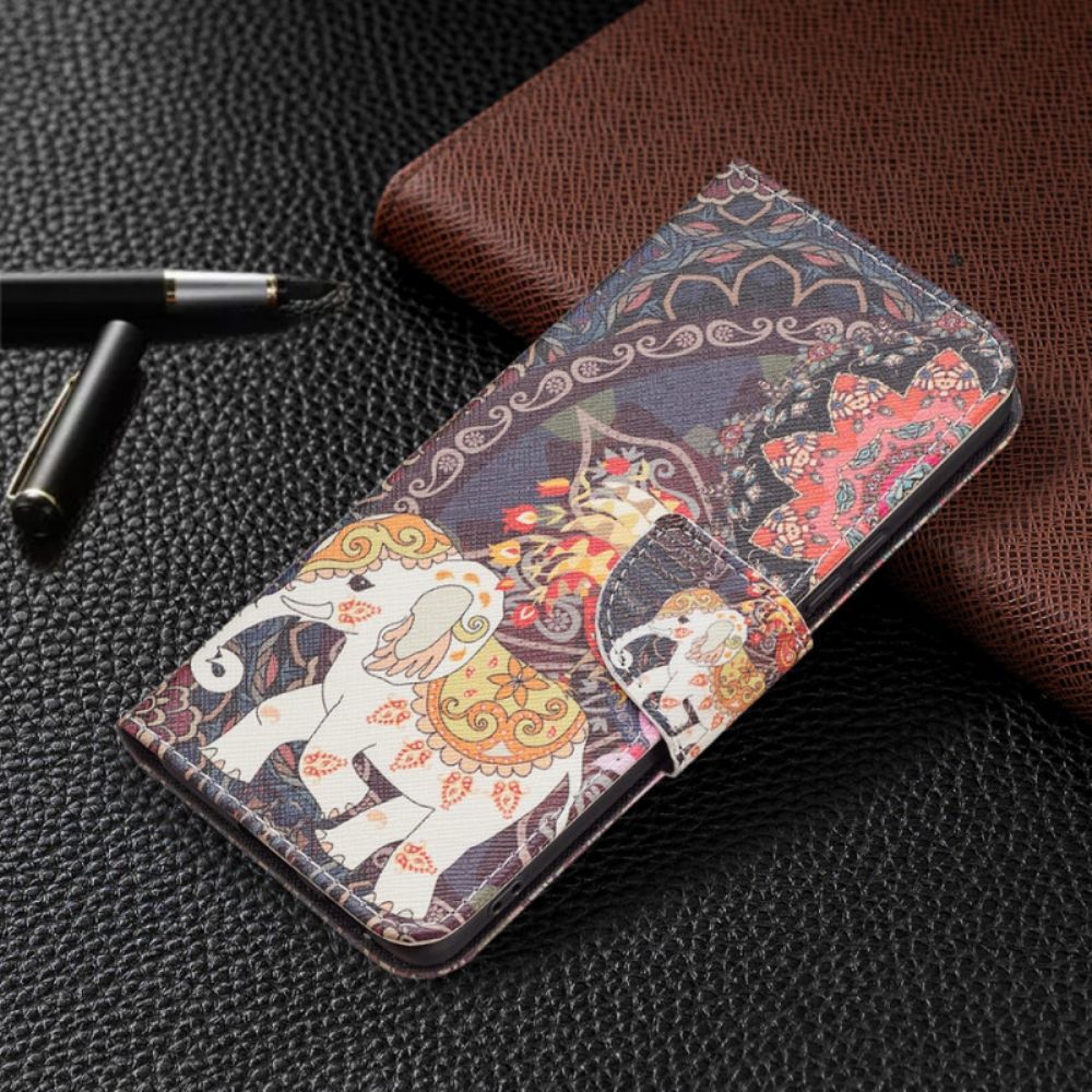 Folio-hoesje voor Samsung Galaxy A53 5G Indische Olifant