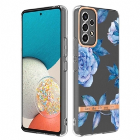 Hoesje voor Samsung Galaxy A53 5G Bloemen Transparant