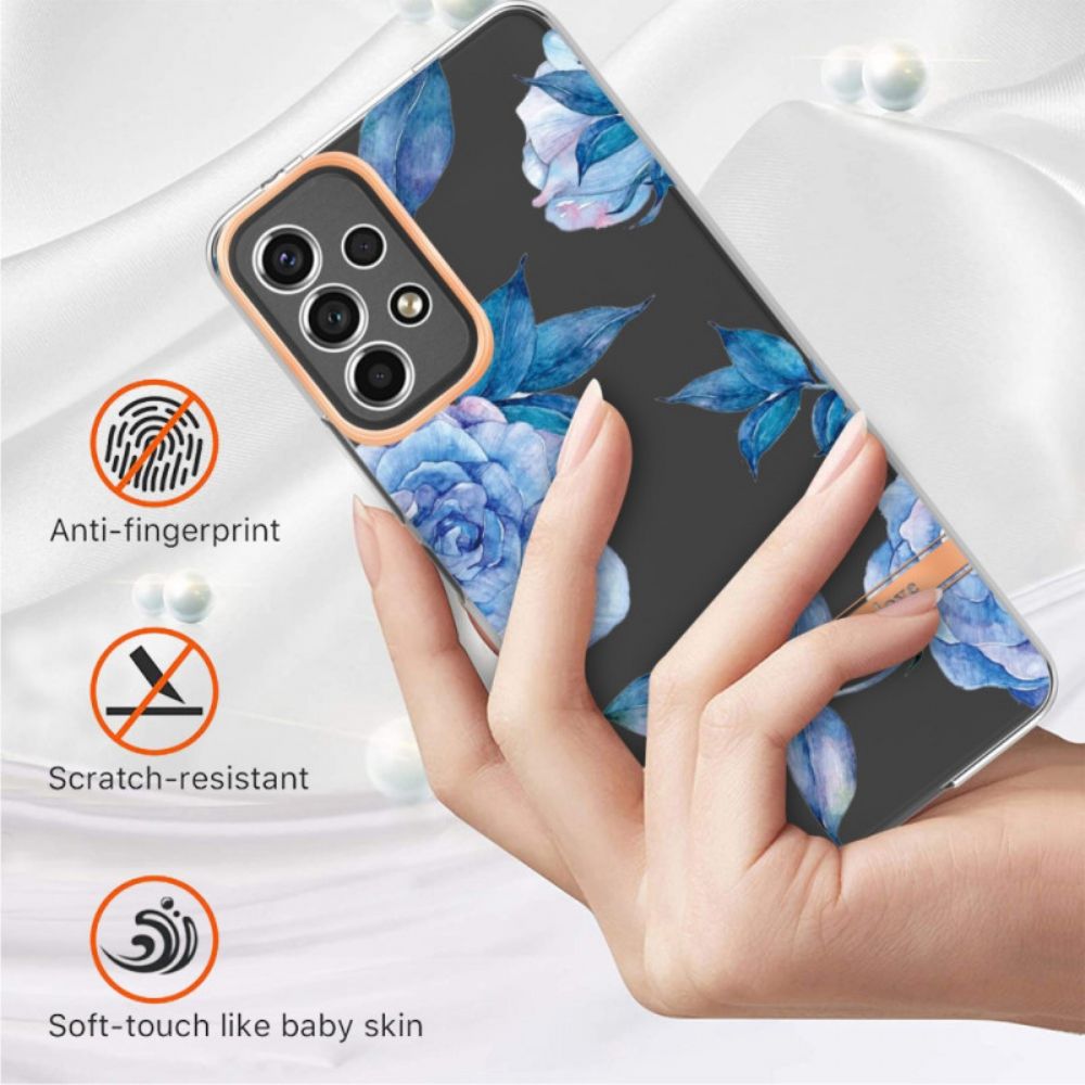 Hoesje voor Samsung Galaxy A53 5G Bloemen Transparant